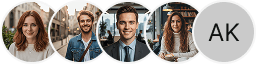Varios avatares de perfiles de inversores en la sección de reseñas de trading de Provechfirme